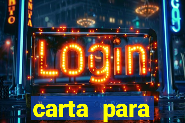 carta para encontrista homem